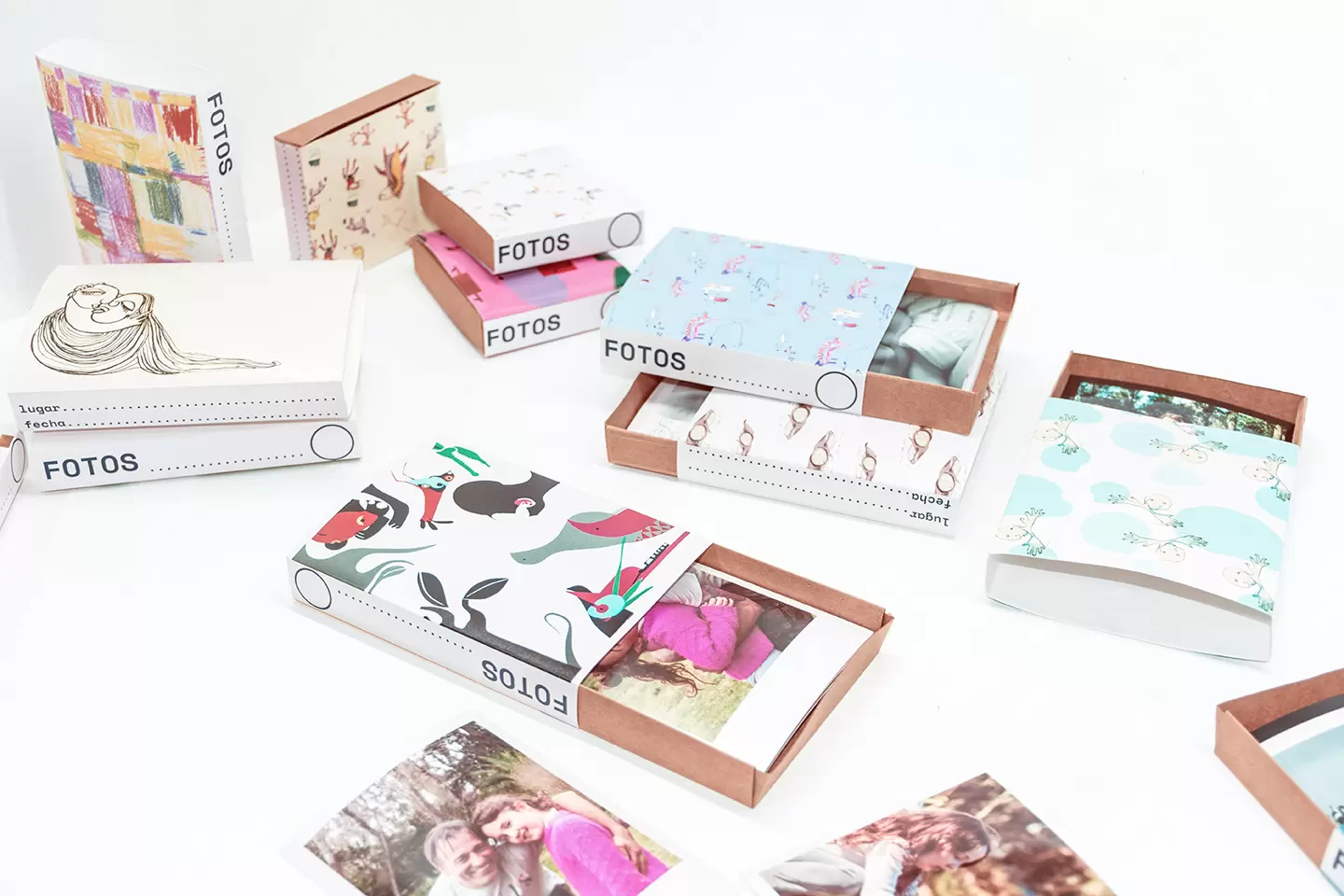 pack 50 fotos en cajas para archivar o regalar