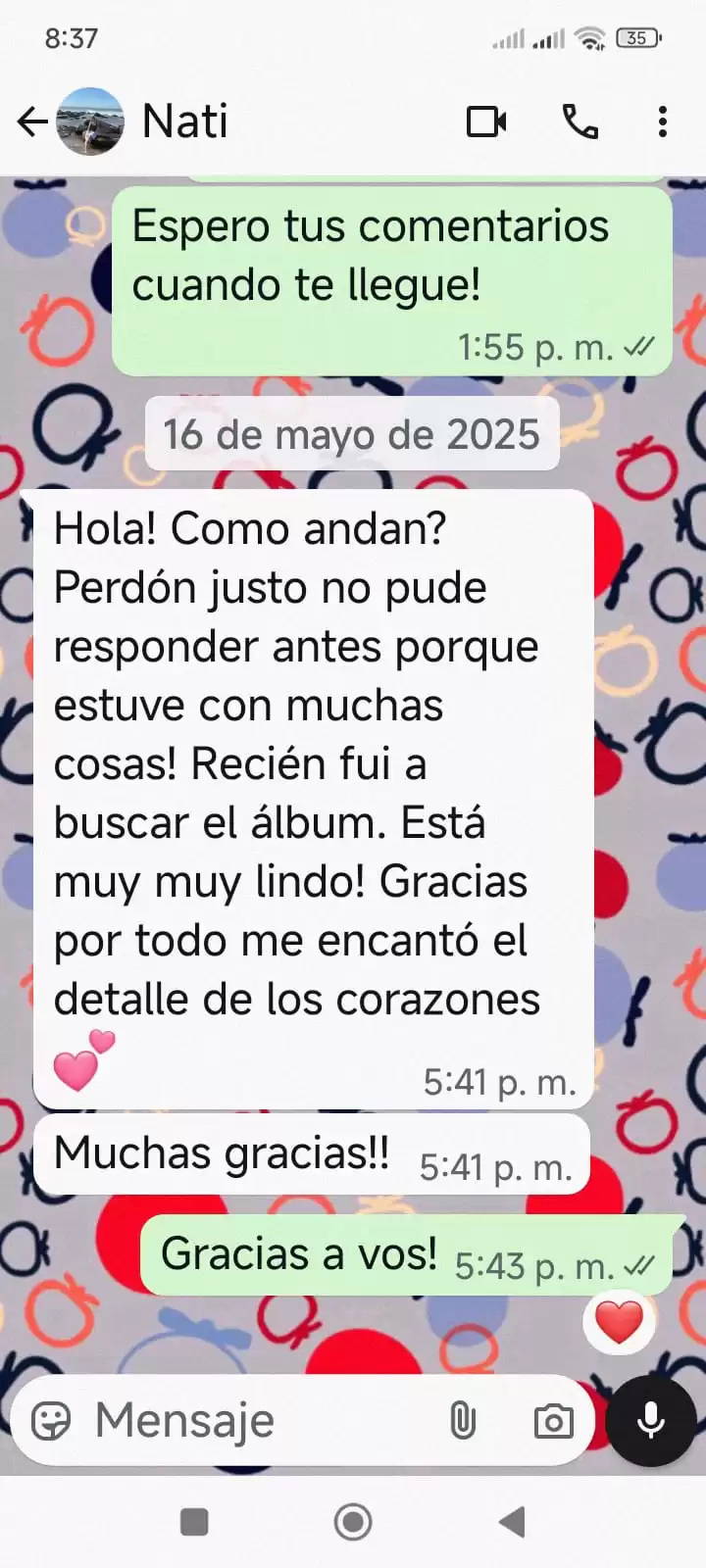 Reseñas de clientes que compraron fotolibros en tomatolab