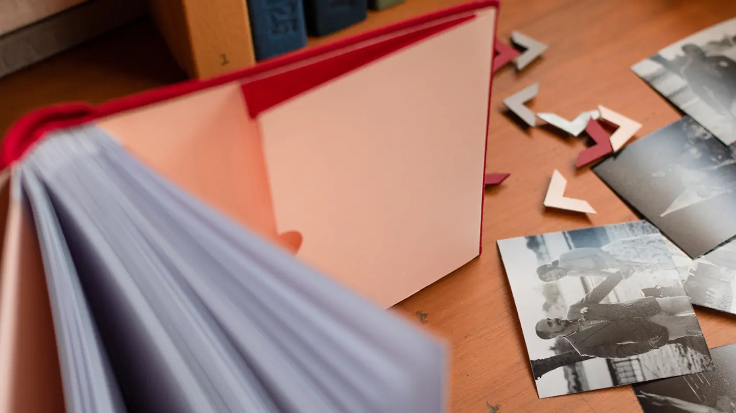 album para scrapbook con fotos