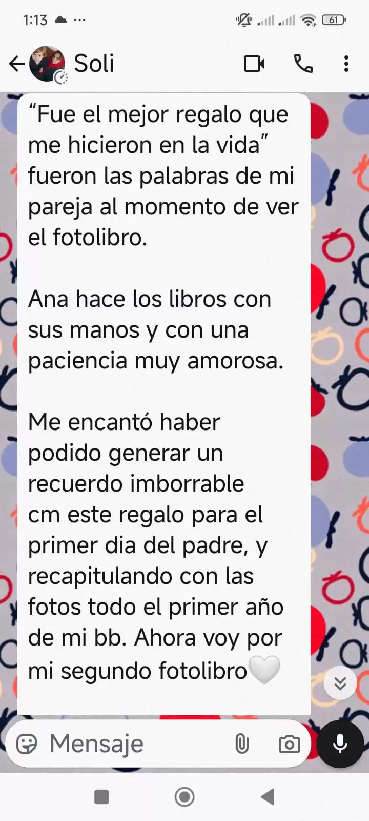 reseñas de clientes que compraron fotolibros en tomatolab
